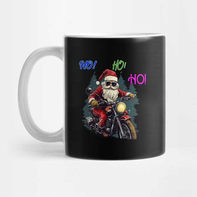 Santa Claus on motorcycle, christmas, riders by Pattyld